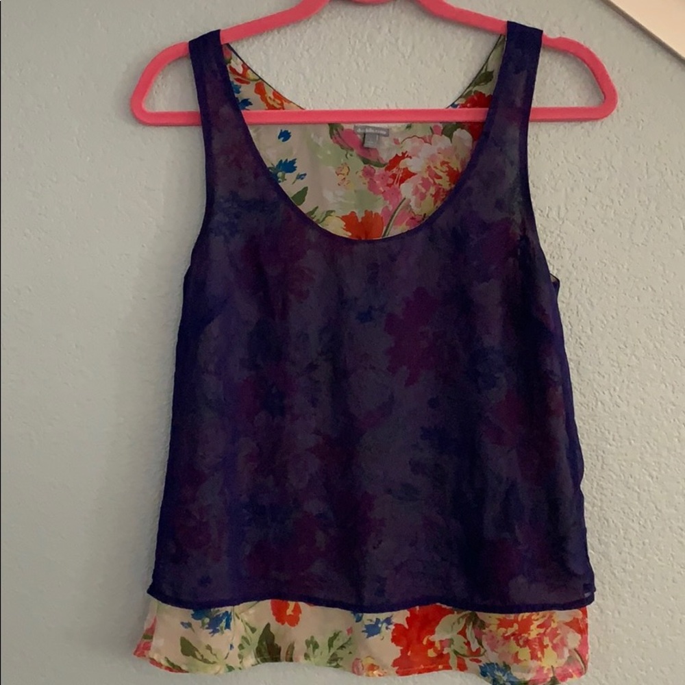 Charlotte Russe, floral printed top, S